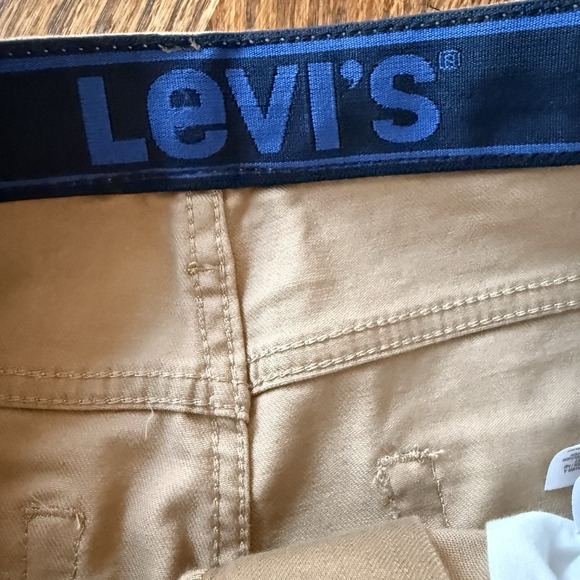 Levi's 502 Youth 14 Jeans Gray Khaki Stretch Straight Leg Chino Pants Boys - Picture 7 of 9
